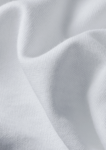 Sunspel Sea Island cotton white fabric