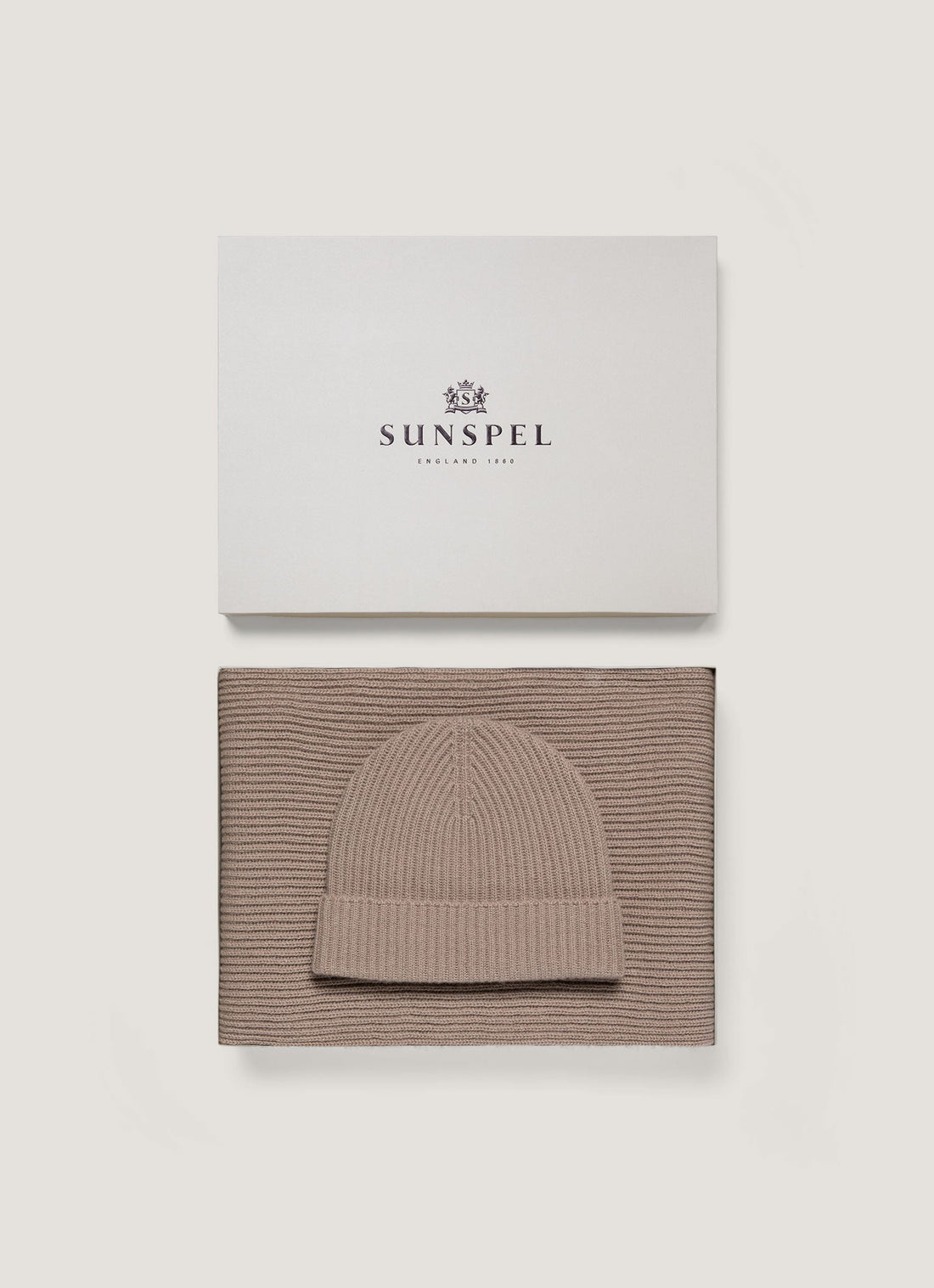 Cashmere Gift Set in Brown Melange