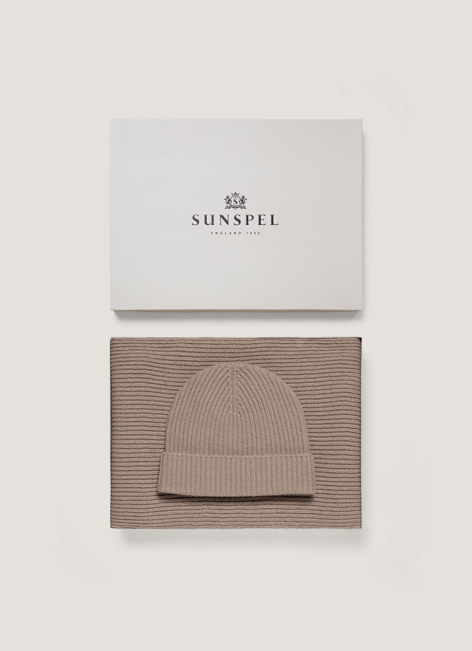 Cashmere Gift Set in Brown Melange