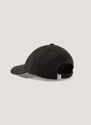 Men's Textured Wool Cap in Truffle