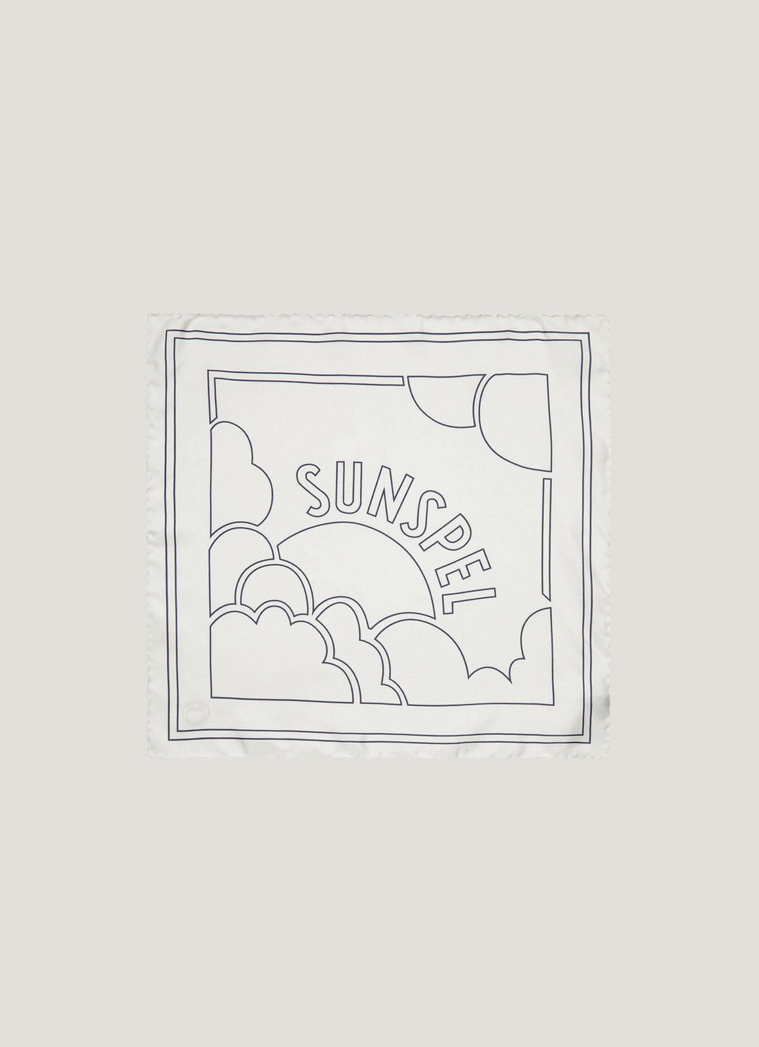 Silk Pocket Square in Ecru