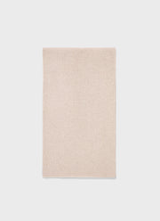 Cashmere Ribbed Scarf in Putty
