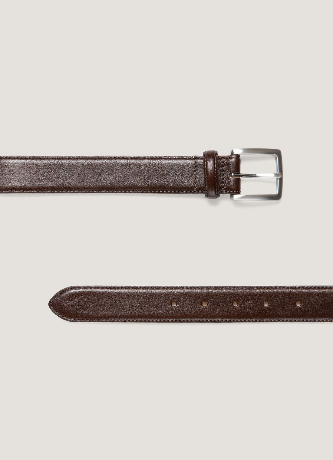 Men's Smart Leather Belt in Brown
