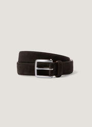 Men's Smart Suede Belt in Brown