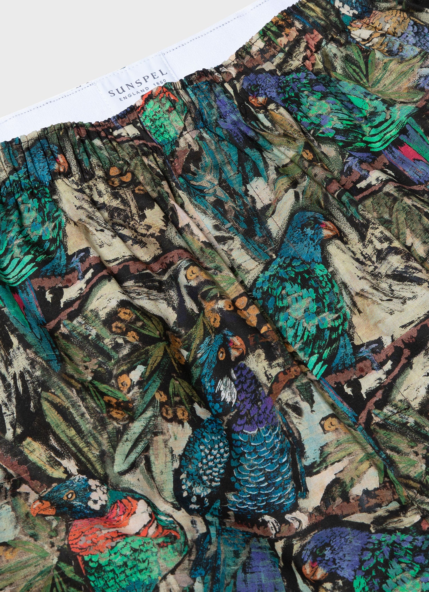 Men's Classic Boxer Shorts in Liberty Fabric in Jungle