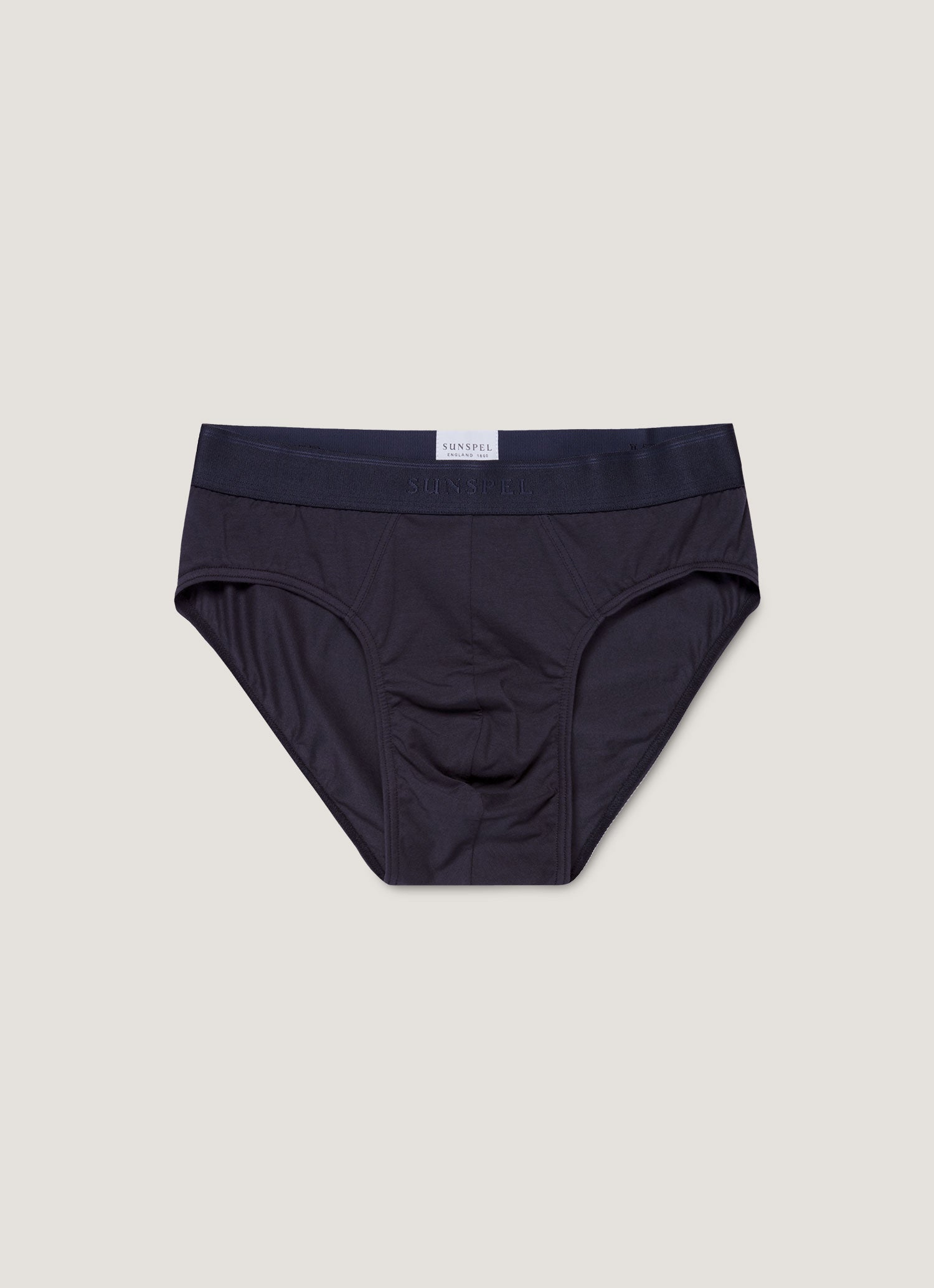 Men's Stretch Cotton Briefs in Navy