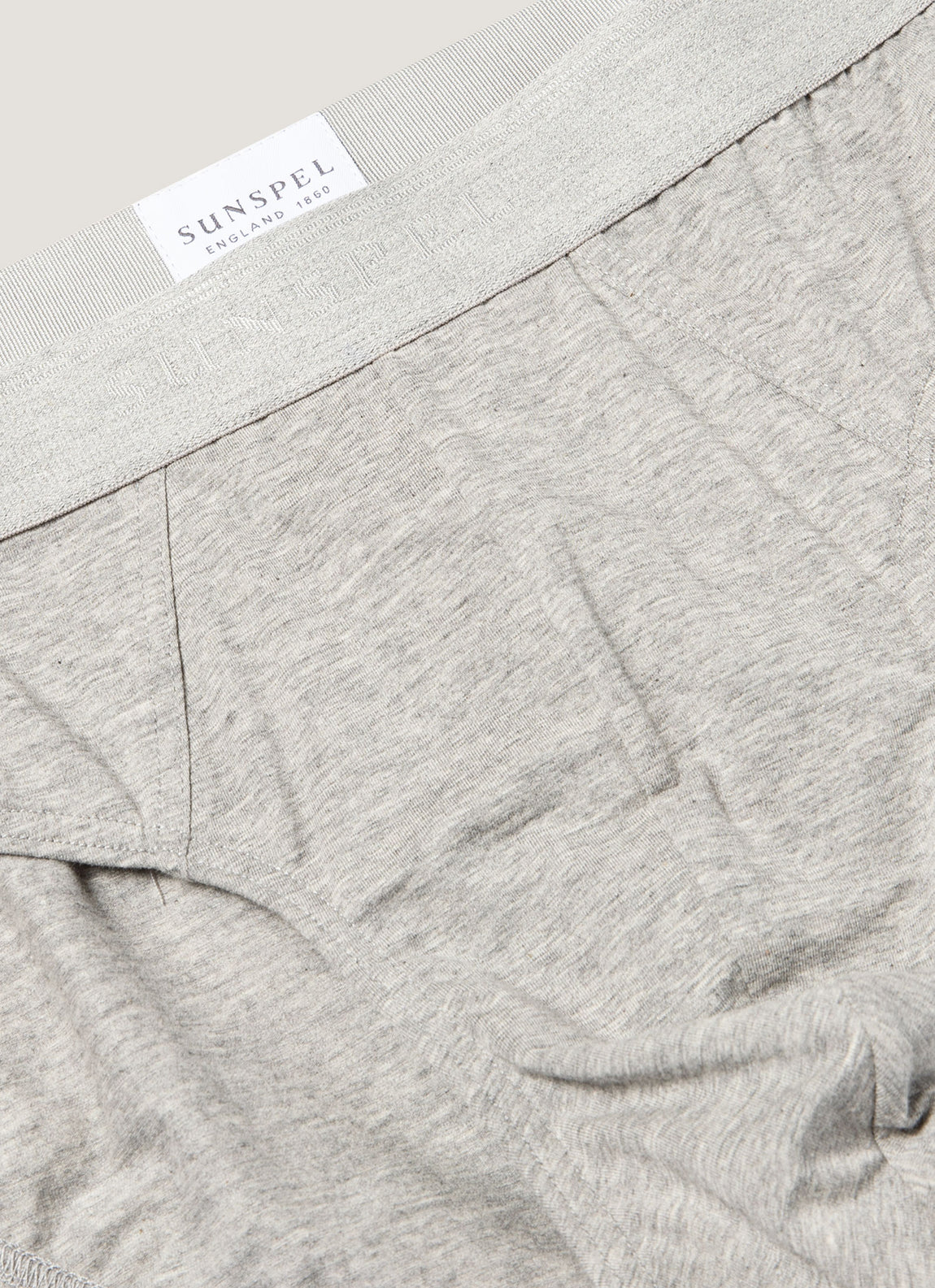 Men's Stretch Cotton Briefs in Grey Melange