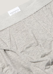 Men's Stretch Cotton Briefs in Grey Melange