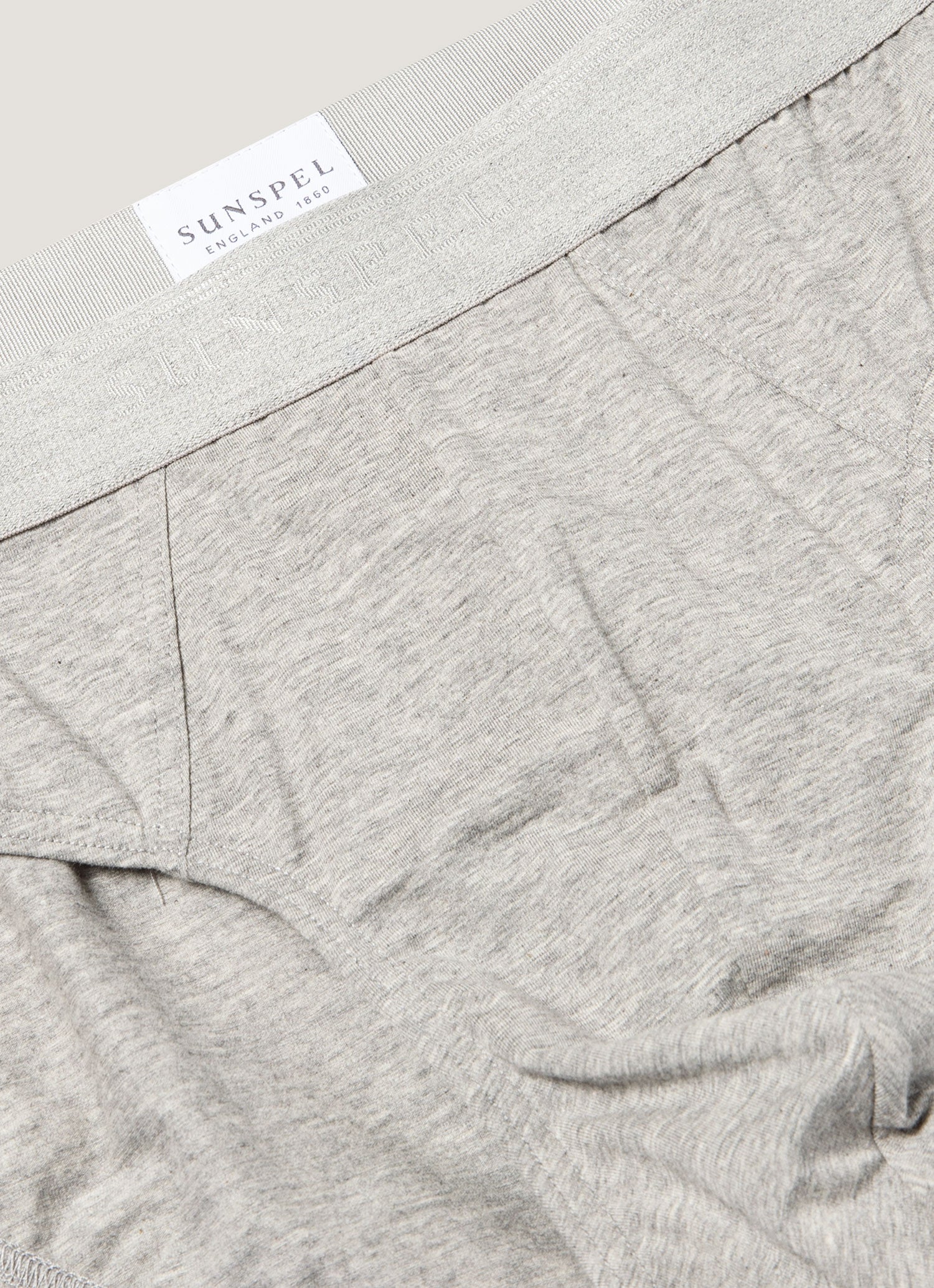 Men's Stretch Cotton Briefs in Grey Melange