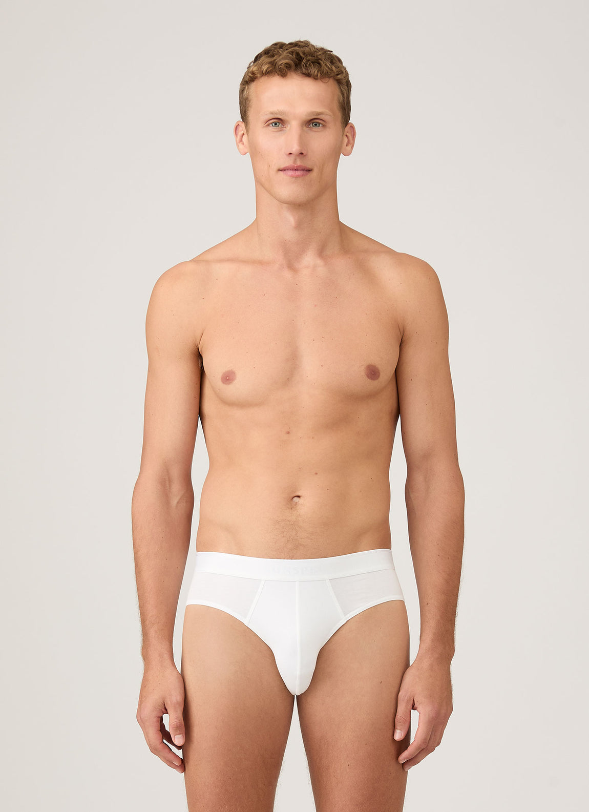Men's Stretch Cotton Briefs in White