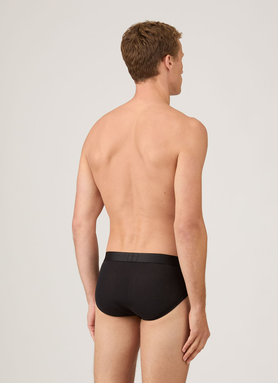 Men's Cellular Cotton Briefs in Black