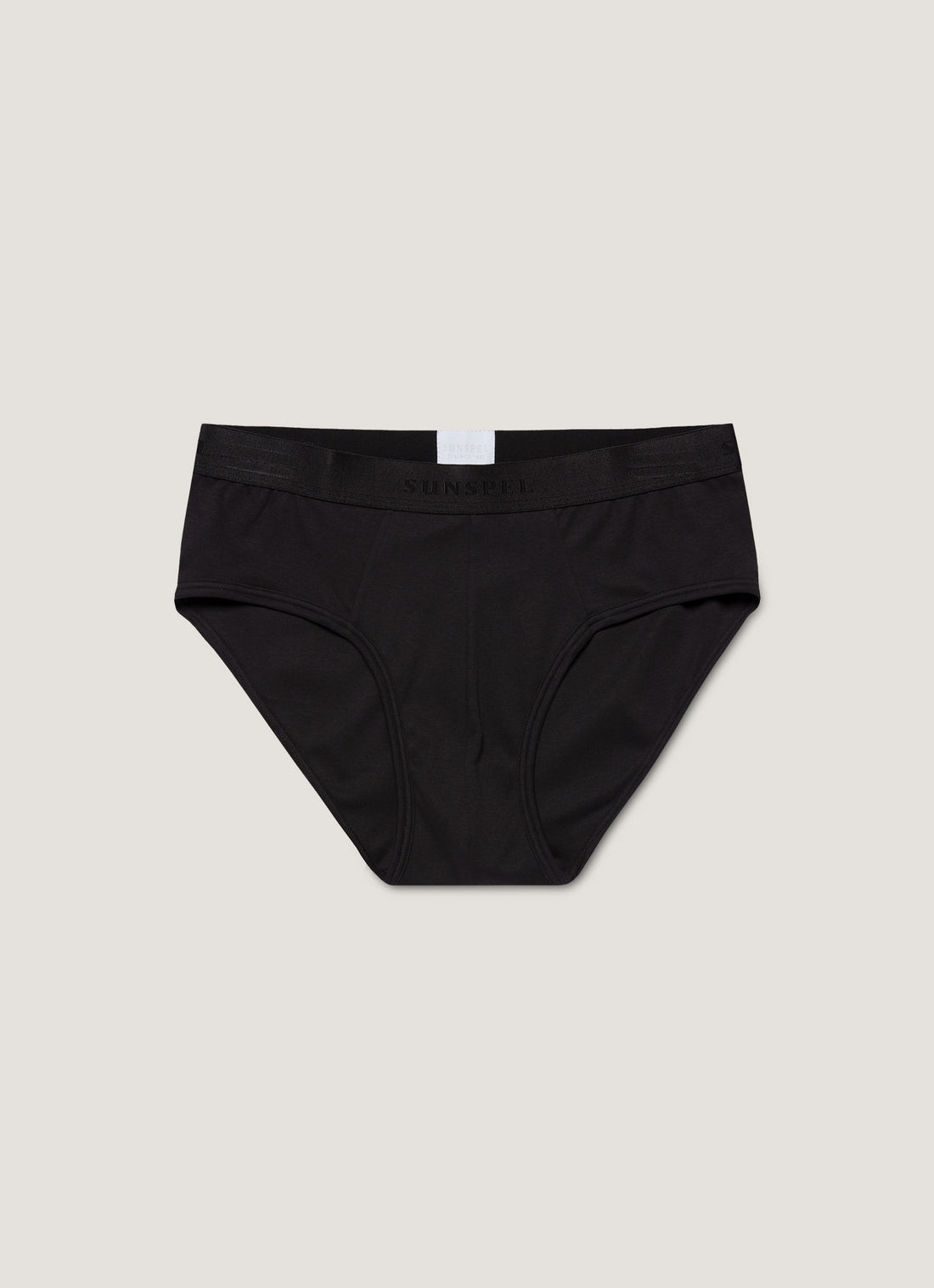 Men's Sea Island Cotton Briefs in Black
