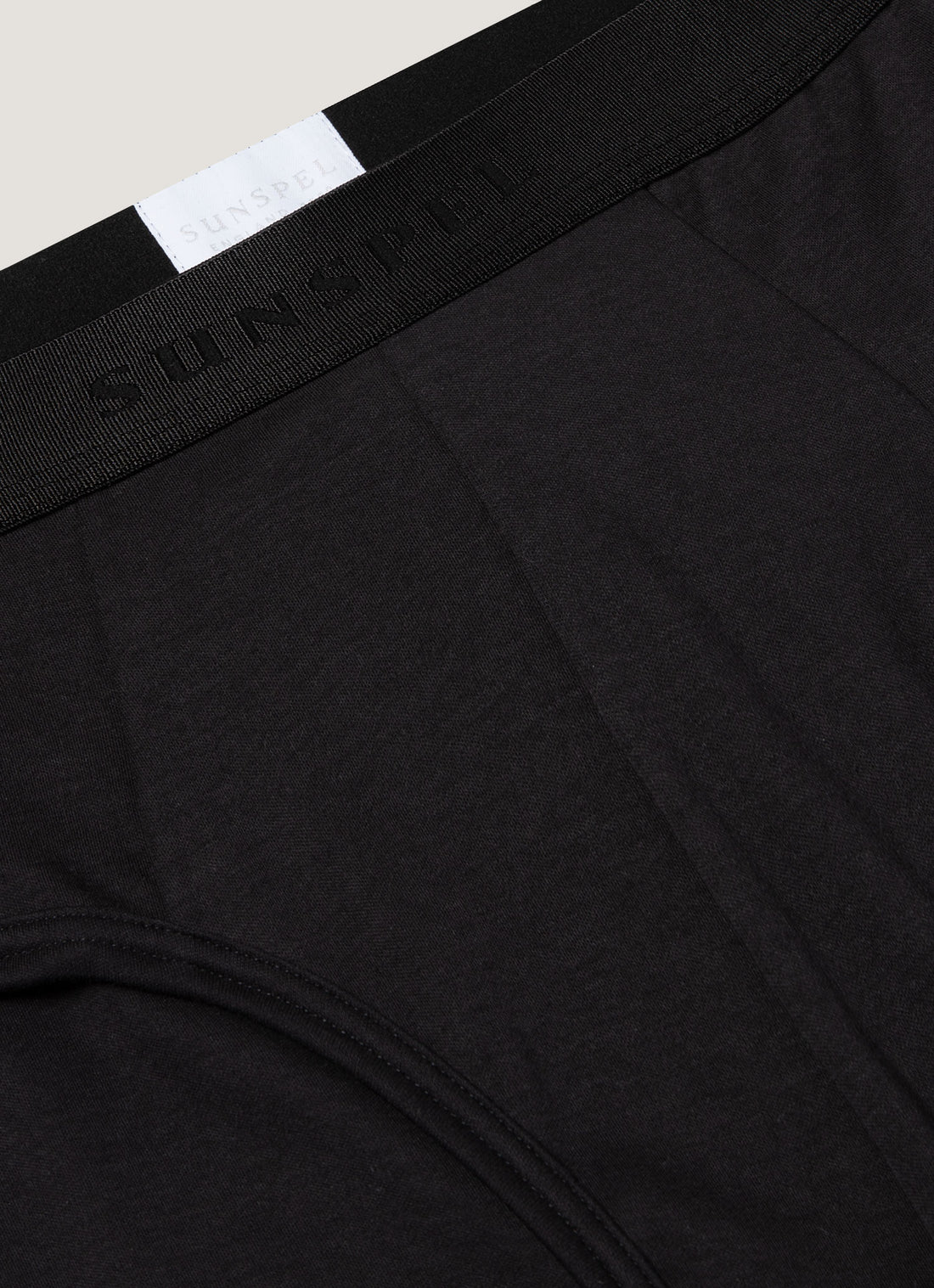 Men's Sea Island Cotton Briefs in Black