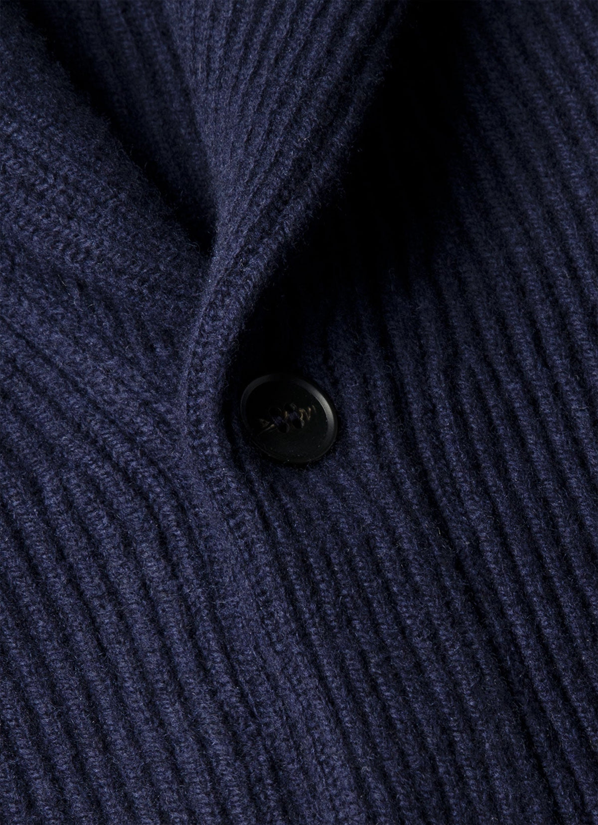 Men's Lambswool Cashmere Shawl Cardigan in Navy