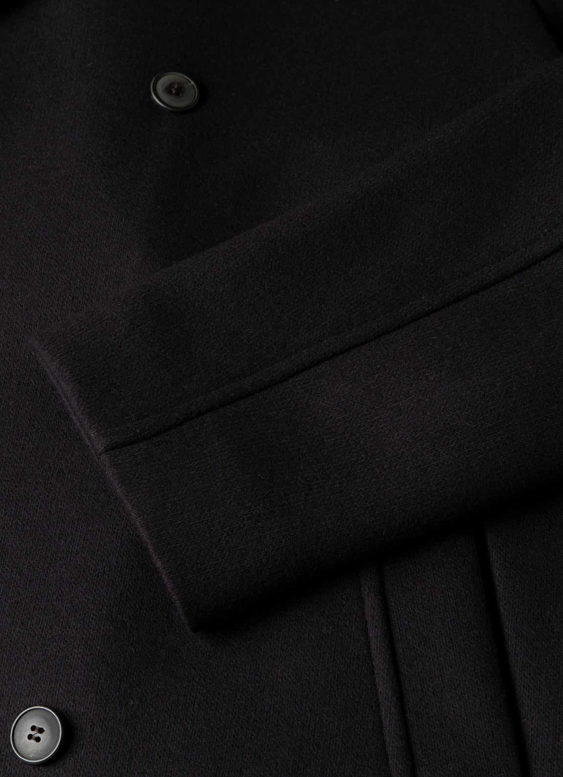 Men's Boiled Wool Pea Coat in Navy