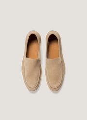 Men's Suede Loafer in Sand