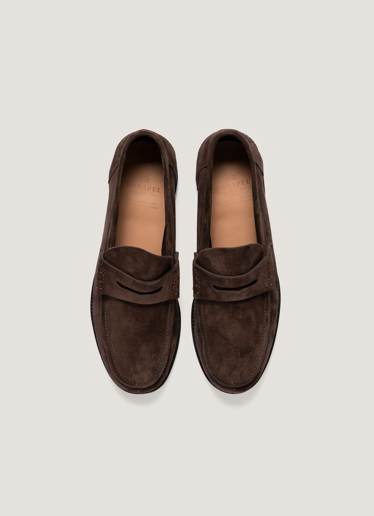 Men's Suede Loafer in Brown