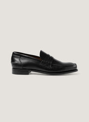 Men's Leather Loafer in Black