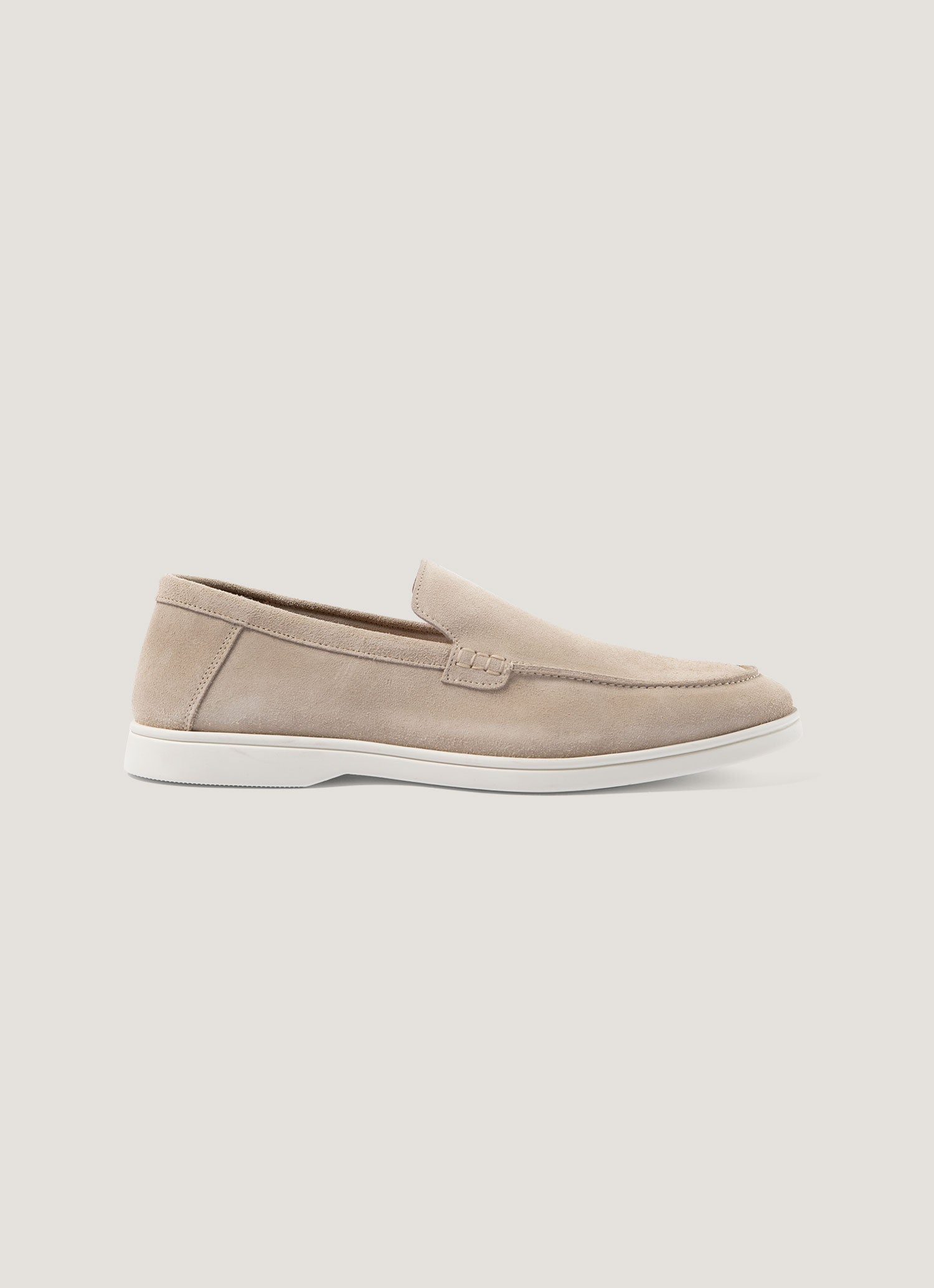 Men's Suede Loafer in Sand | Sunspel