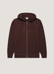 Men's Loopback Zip Hoodie in Truffle