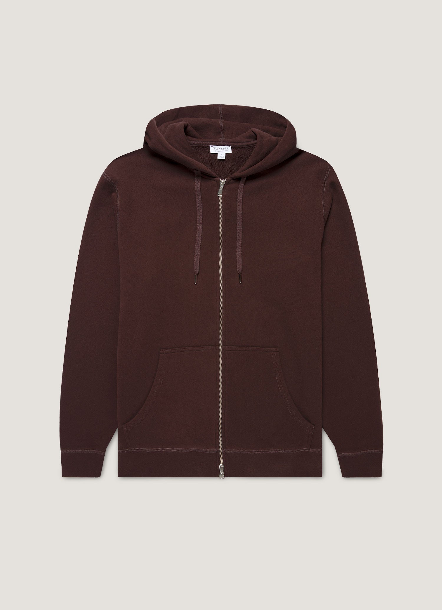 Men's Loopback Zip Hoodie in Truffle