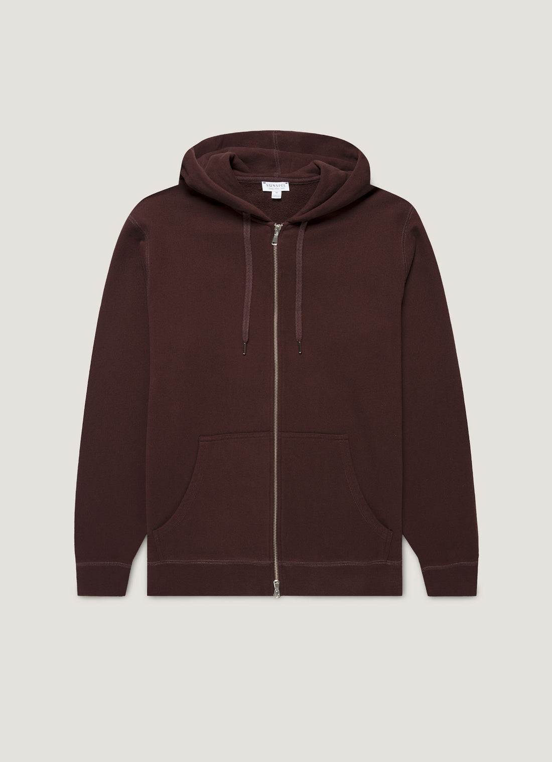 Men's Loopback Zip Hoodie in Truffle