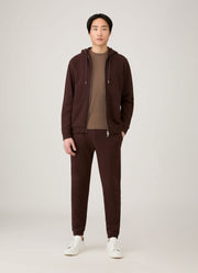 Men's Loopback Zip Hoodie in Truffle