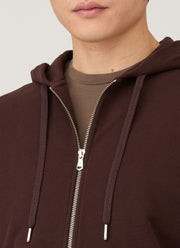 Men's Loopback Zip Hoodie in Truffle