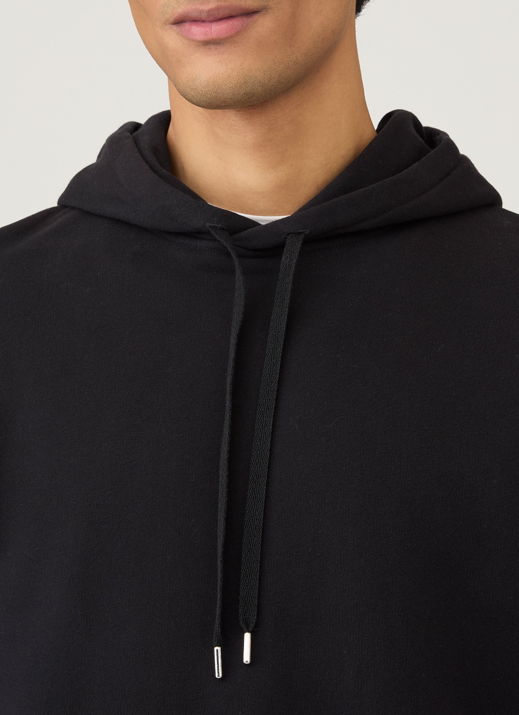 Men's Loopback Hoodie in Black