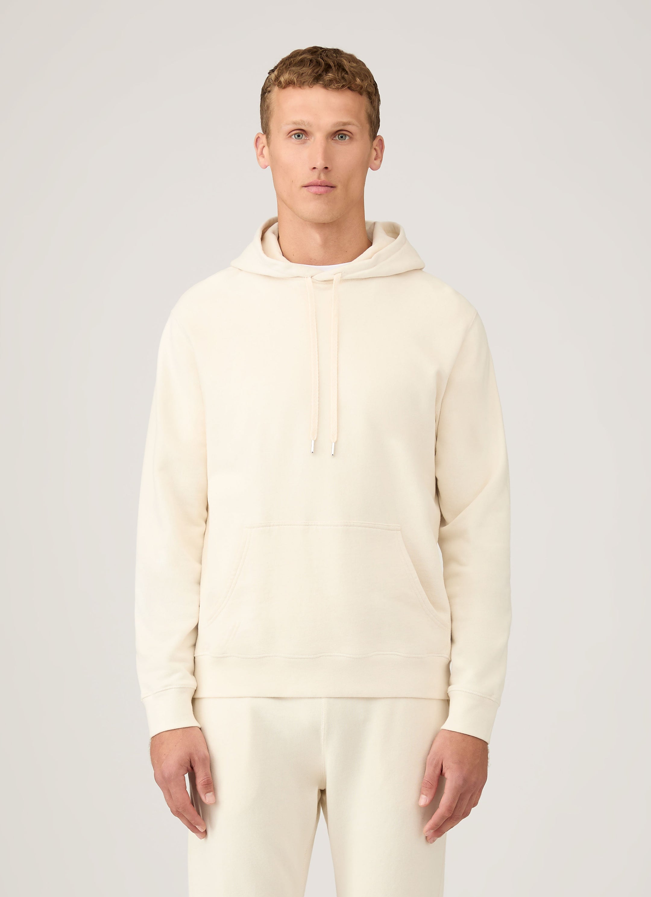 Men's Undyed Loopback Hoodie in Undyed