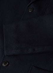 Men's Wool Twill Blazer in Dark Navy
