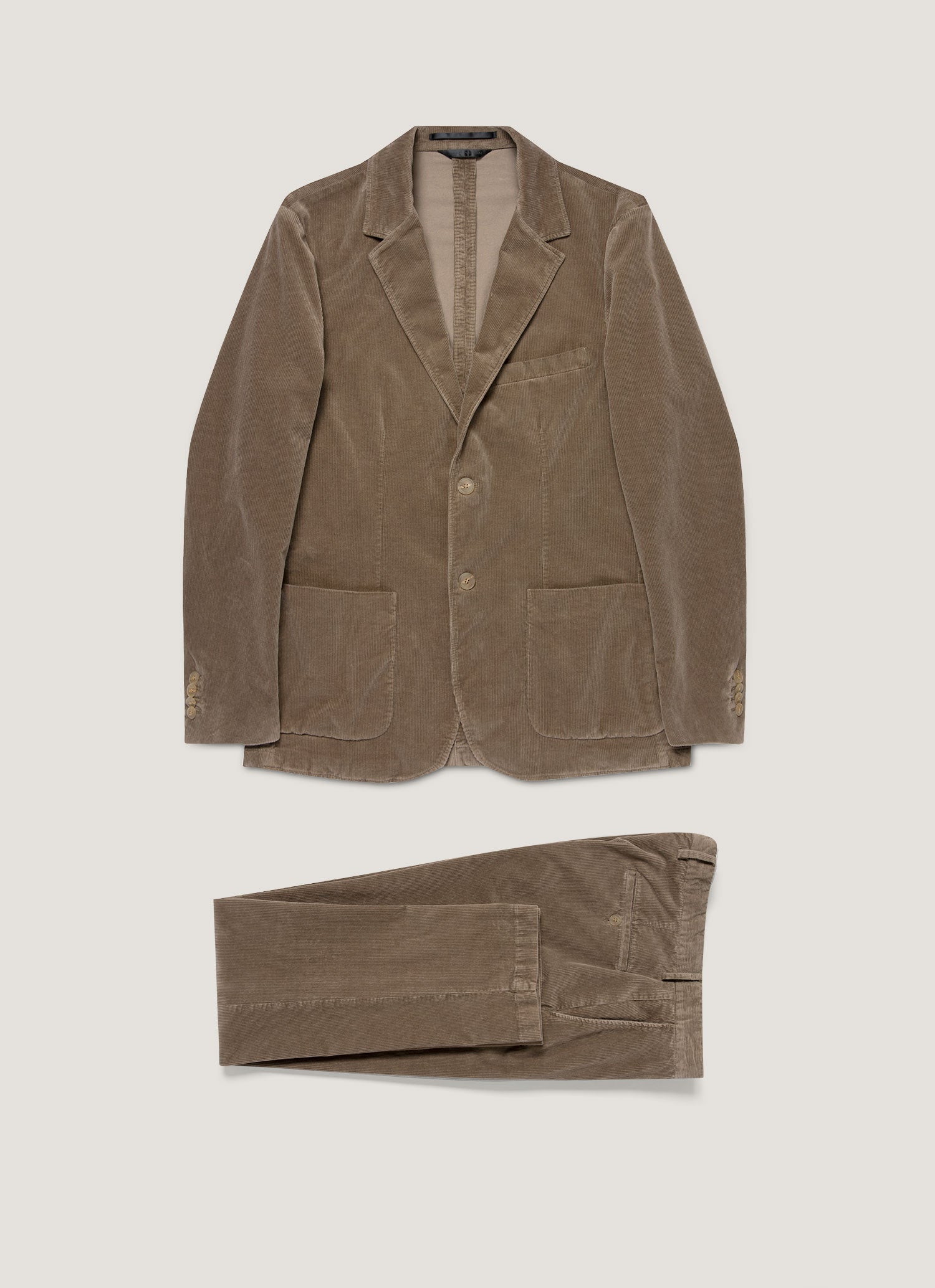 Men's Corduroy Two-Piece Suit in Bark