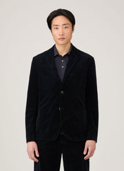 Men's Corduroy Blazer in Navy