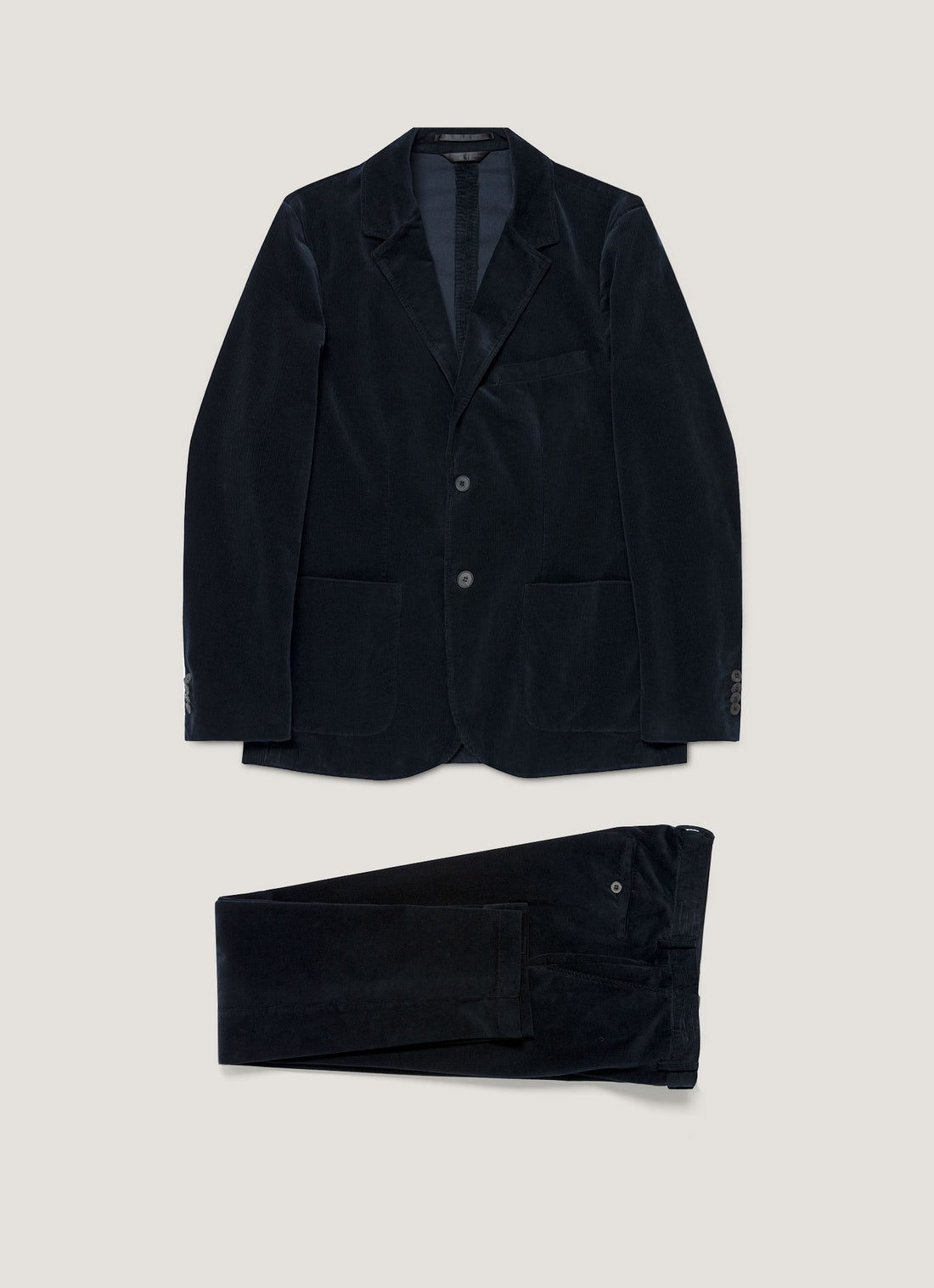 Men's Corduroy Two-Piece Suit in Navy