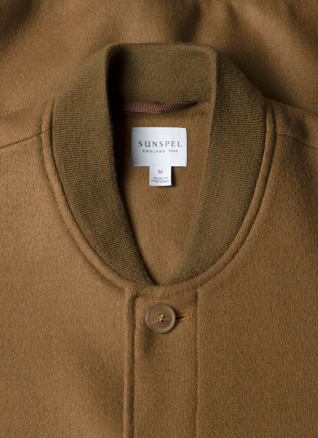 Men's Wool Bomber Jacket in Mole