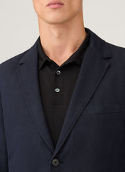 Men's Cotton Linen Blazer in Navy