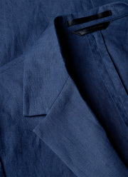 Men's Linen Two-Piece Suit in Light Navy