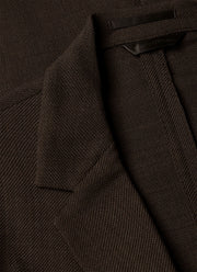 Men's Textured Wool Blazer in Truffle