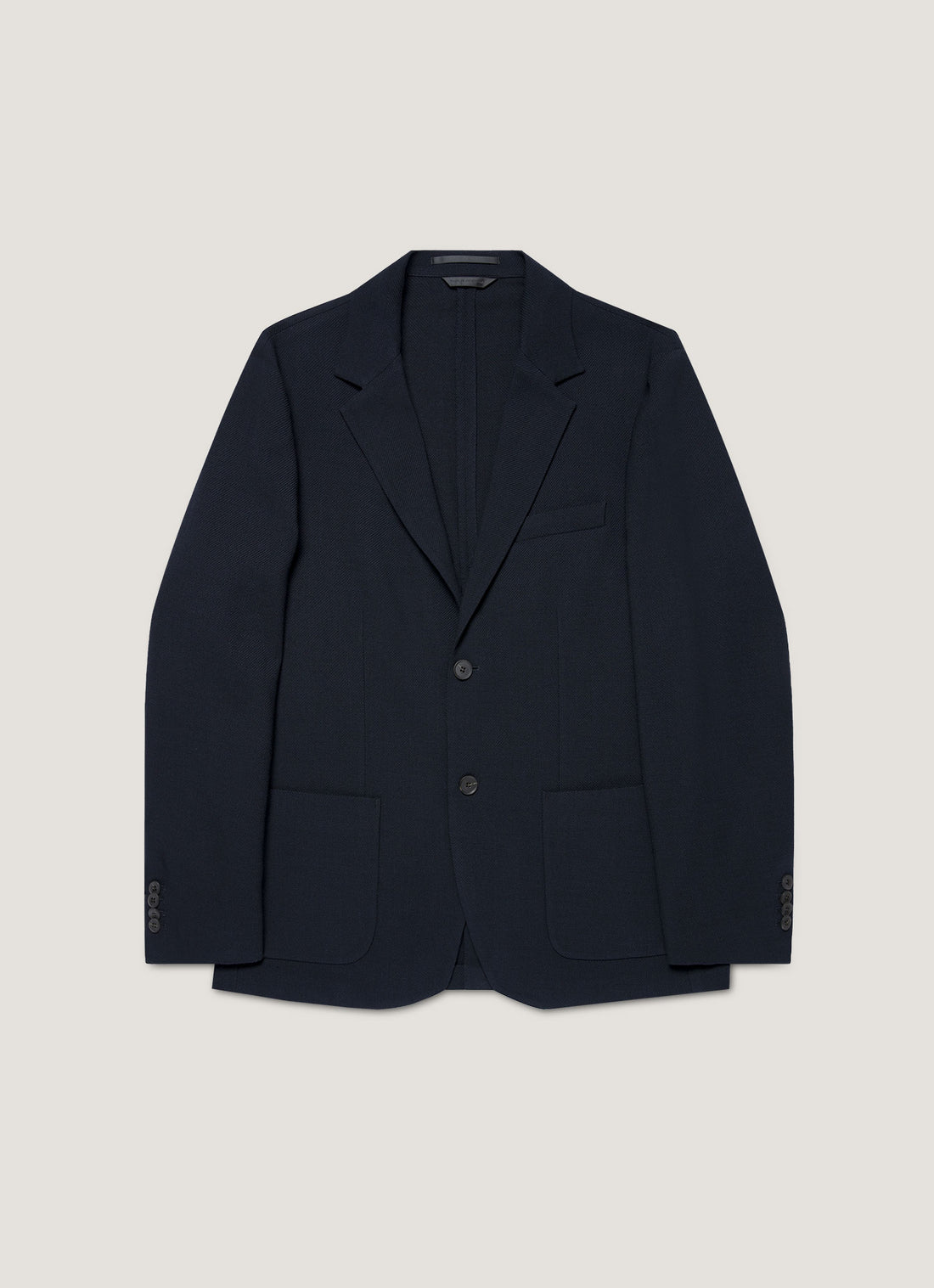 Men's Textured Wool Blazer in Navy