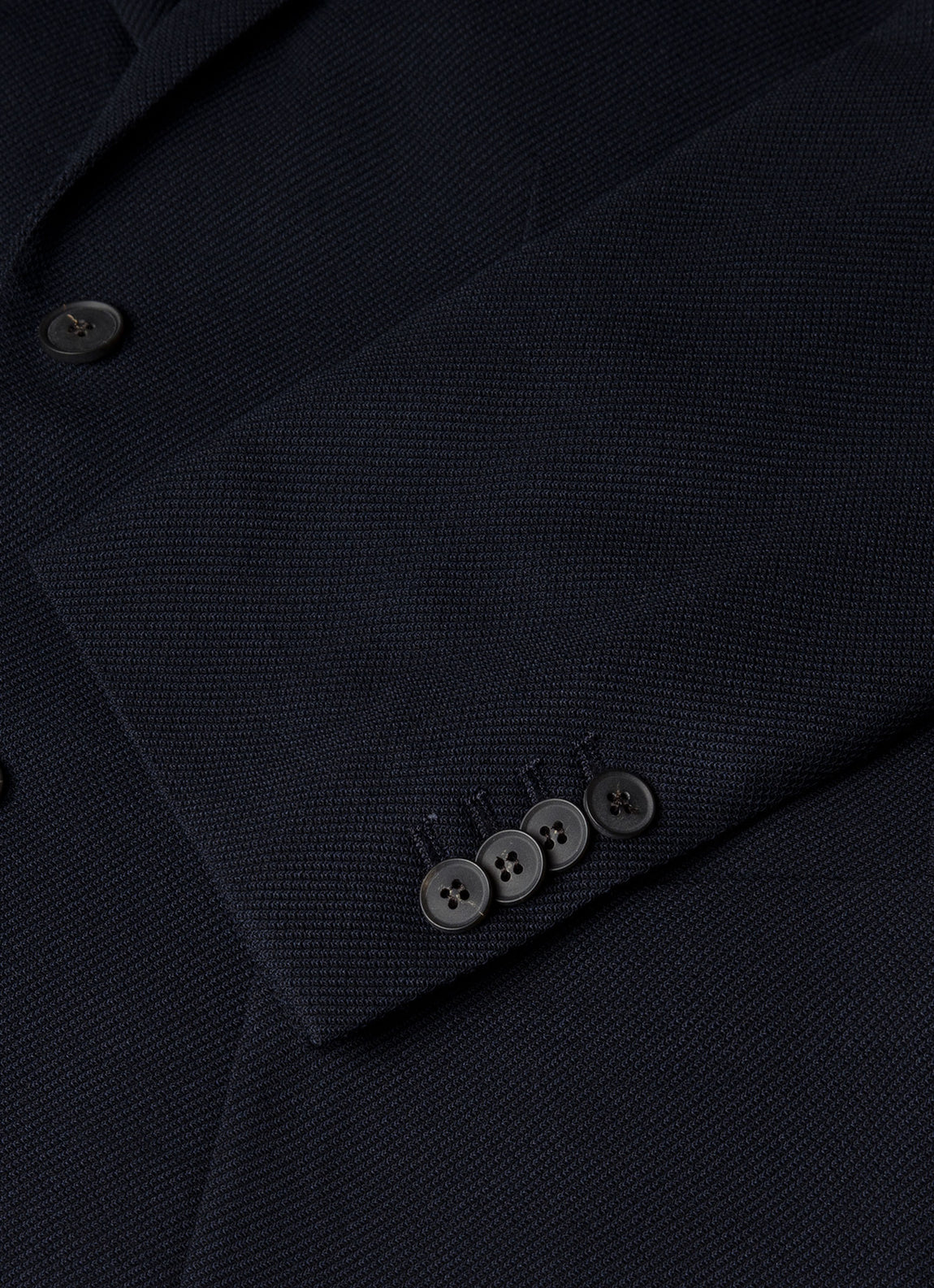 Men's Textured Wool Blazer in Navy