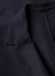 Men's Lightweight Travel Wool Two-Piece Suit in Navy
