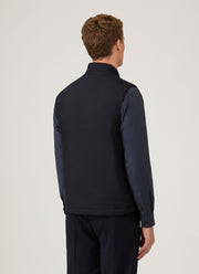 Men's Wool Cashmere Gilet in Navy