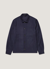 Men's Wool Twill Jacket in Navy