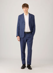 Men's Linen Trouser in Light Navy
