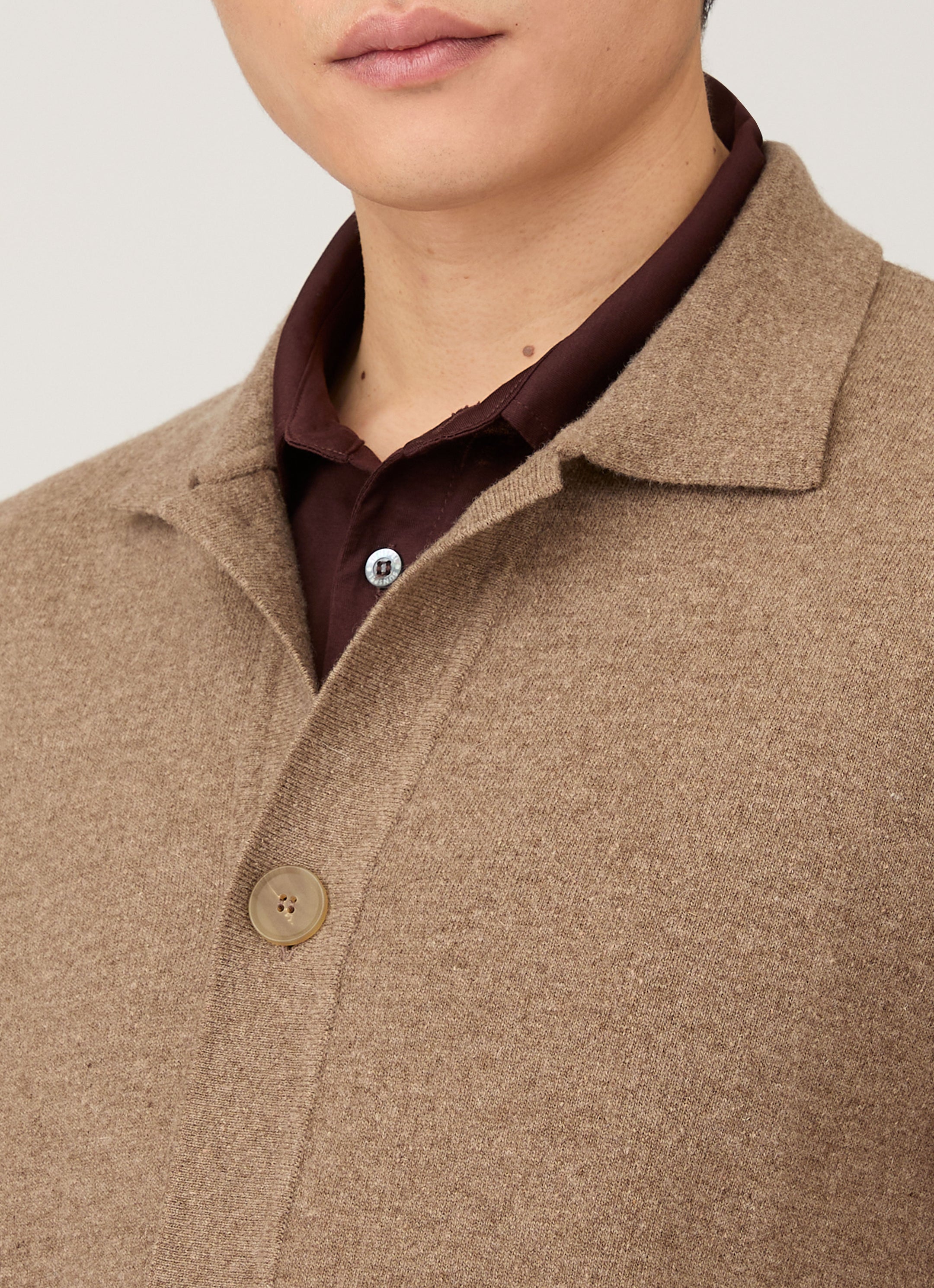 Men's Double Faced Jacket in Mink