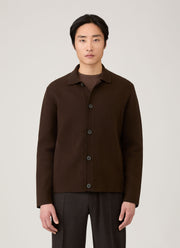 Men's Double Faced Jacket in Truffle