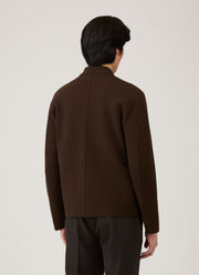 Men's Double Faced Jacket in Truffle
