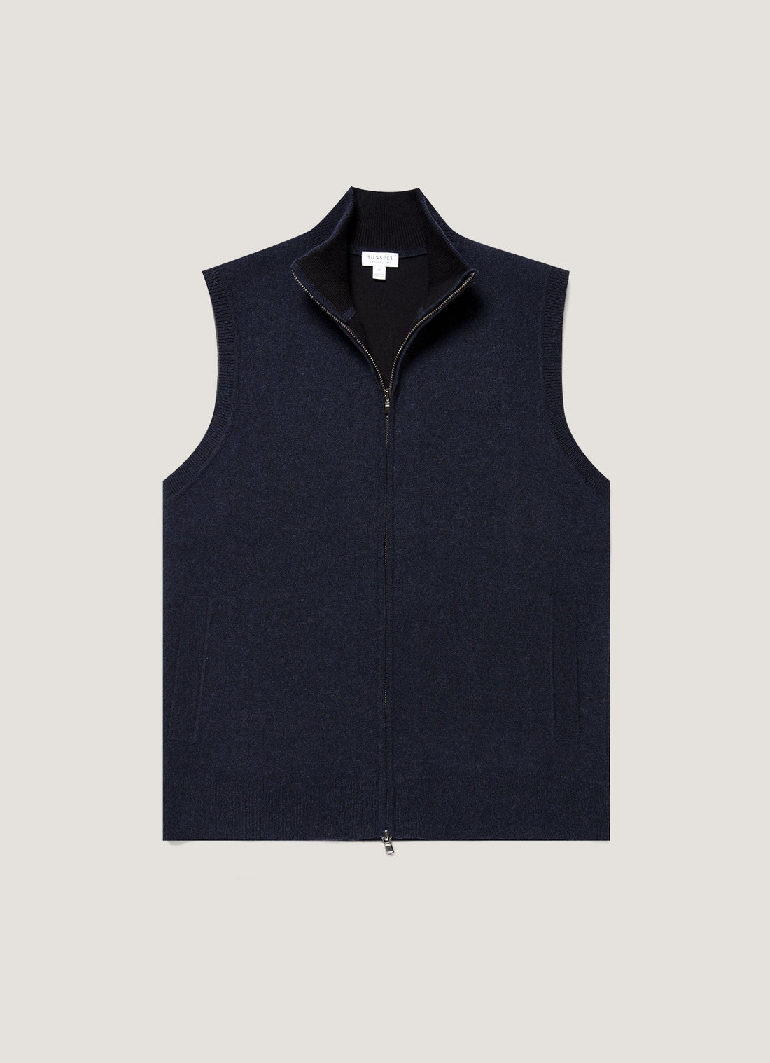 Doubleface-Weste aus Merino-Baumwolle