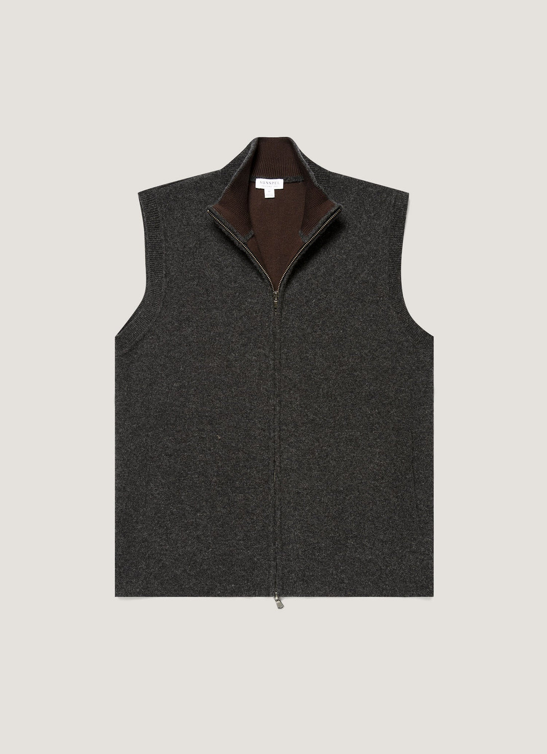 Doubleface-Weste aus Merino-Baumwolle