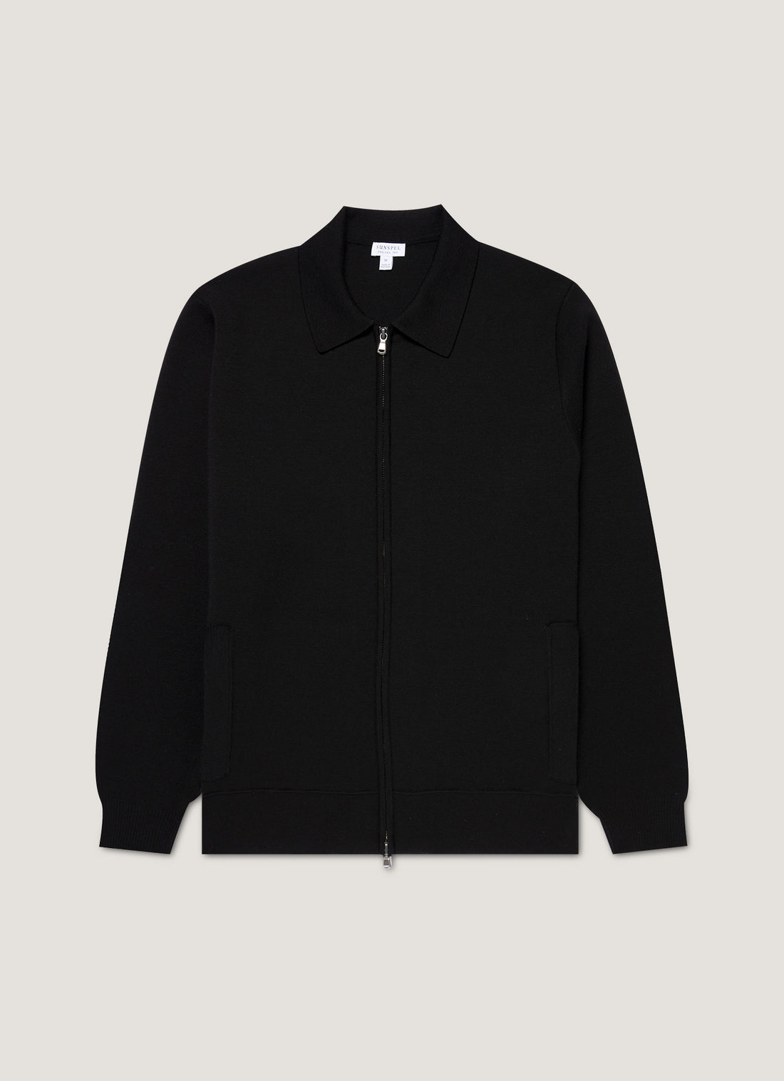 Men's Merino Milano Zip Jacket in Black